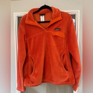 Patagonia Vibrant Orange Snap Fleece